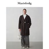 Marisfrolg玛丝菲尔冬季 大衣 绵羊毛环保皮草外套 艺术时装