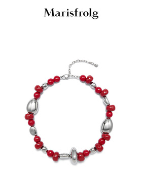 【粉彩新色】Marisfrolg玛丝菲尔2026春新款时尚柔和粉彩珠项链