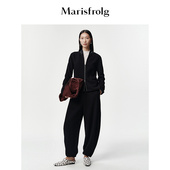 套装 黑色收腰修身 空气感提花 Marisfrolg玛丝菲尔2026春新款