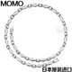 日本MOMO正品 钛项圈锗钛项链护颈椎项链锗钛磁石纯钛项链运动项链