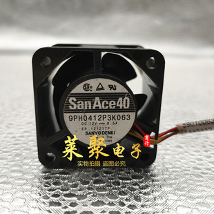 12V 9PH0412P3K063 0.5A 4028 4线散热风扇 原装 4厘米 三洋