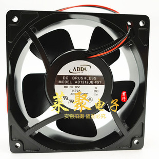 12038静音12V散热风扇AD1212MB F52铝框 正品 F51 ADDA