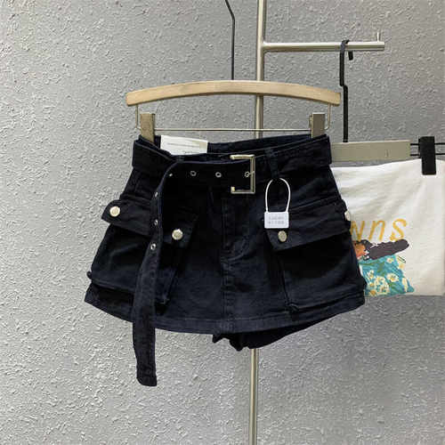 三分夏季牛仔时尚新款短裙裤复古