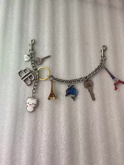 Paris Rodeo Bag Keychain Pendant