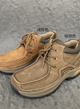 骆TUO动感秋冬男高帮真皮棉靴