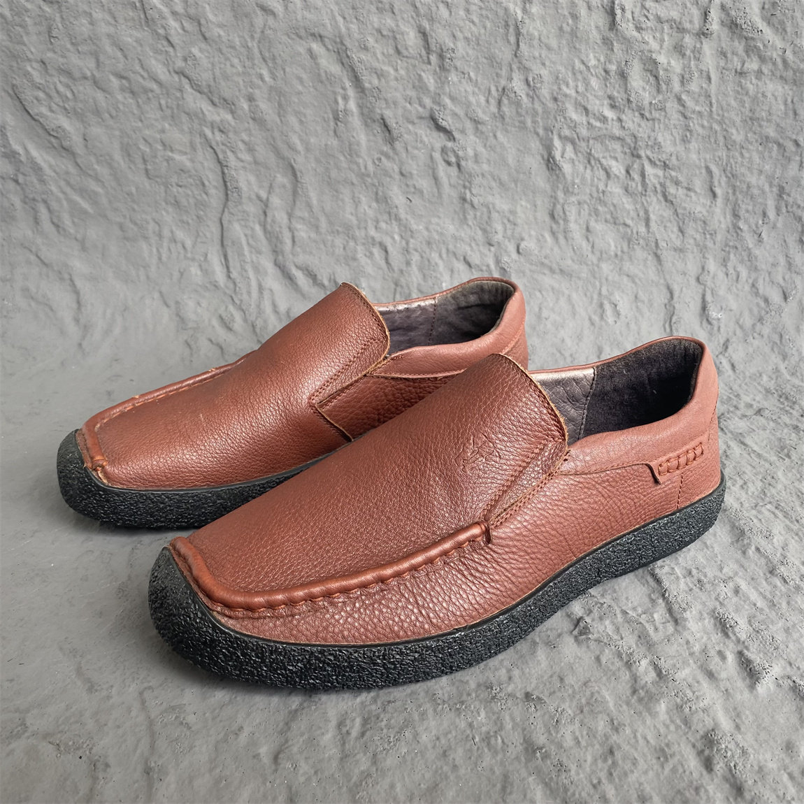 美洲象正品男鞋休闲软底软面真皮头层牛皮豆豆鞋38/40/41码透气鞋,流行男鞋,乐福鞋（豆豆鞋）,淘宝优惠券,粉丝福利购,淘宝优惠卷