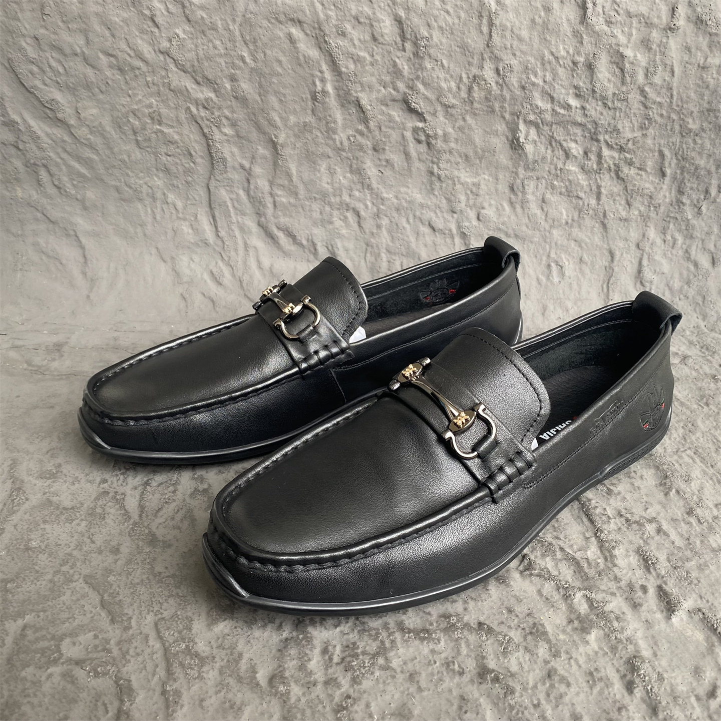 新款公牛正品男鞋软皮软底套脚豆豆鞋真皮牛皮休闲透气39/42/43码