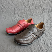 女鞋 春秋防滑中老年妈妈鞋 美洲象正品 真皮头层牛皮35 38码