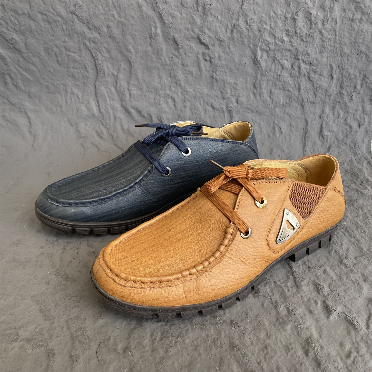 实体品牌真皮男鞋头层牛皮休闲系带防滑软面低帮舒适豆豆鞋工作鞋,流行男鞋,休闲皮鞋,淘宝优惠券,粉丝福利购,淘宝优惠卷