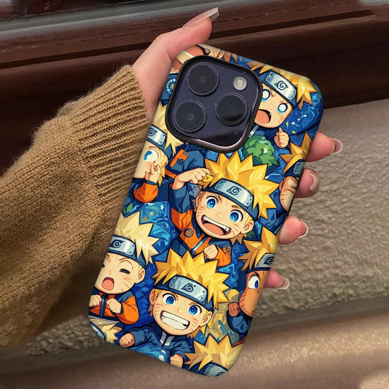 菲林二合一火影忍者手机壳鸣人雏田表情适用于华为pura70pro/ultra/mate60pro/nova7/p50荣耀