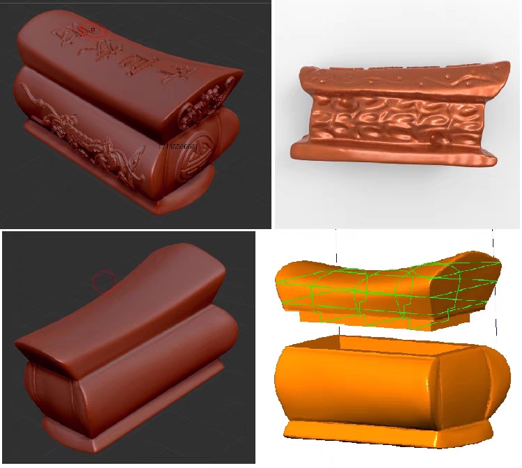 升官发财棺材3d打印模型STL文件,cnc加工圆雕图三维立体雕刻素材