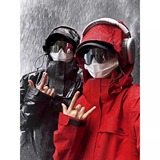 胖胖哥朱雀红冲锋衣暴雨级三合一外套男防水户外进藏川西穿搭夹克，男装夹克，星座618-1