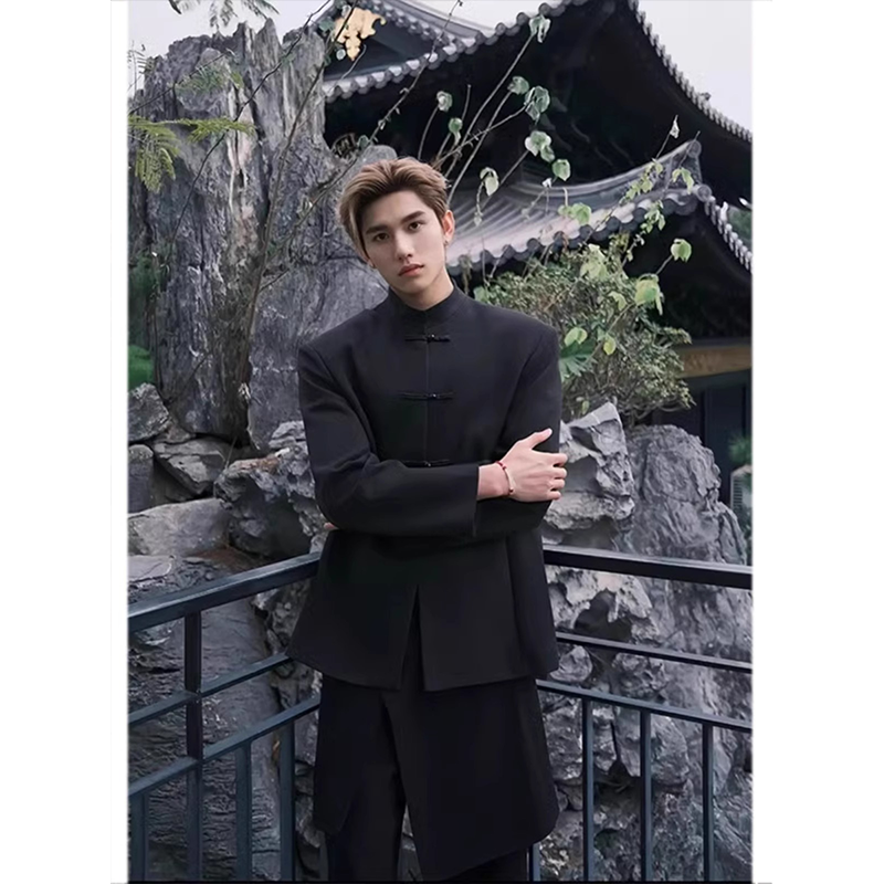 网图现货风新中式西装618-1-XZ02-P90控118,男装西服套装,星座618-1