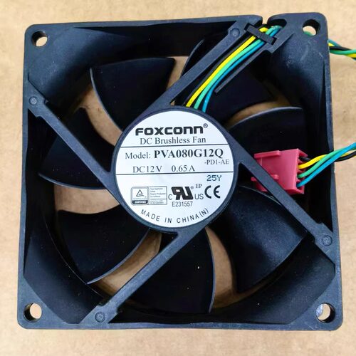 全新富士康PVA080G12Q-PD1-AE 12V 0.65A 8025 8cm cpu散热器风扇