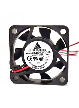 全新 台达 ASB0424VHA 4010 4cm厘米 24V 0.16A 变频器散热风扇