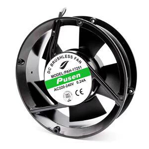 全新 Pusen PAH-17251  AC220-240V 0.24A 圆形 交流散热风扇风机