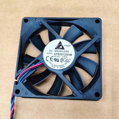 全新台达 AFB0812SHB 8015 12V 0.40A 8cm大风量机箱电源散热风扇