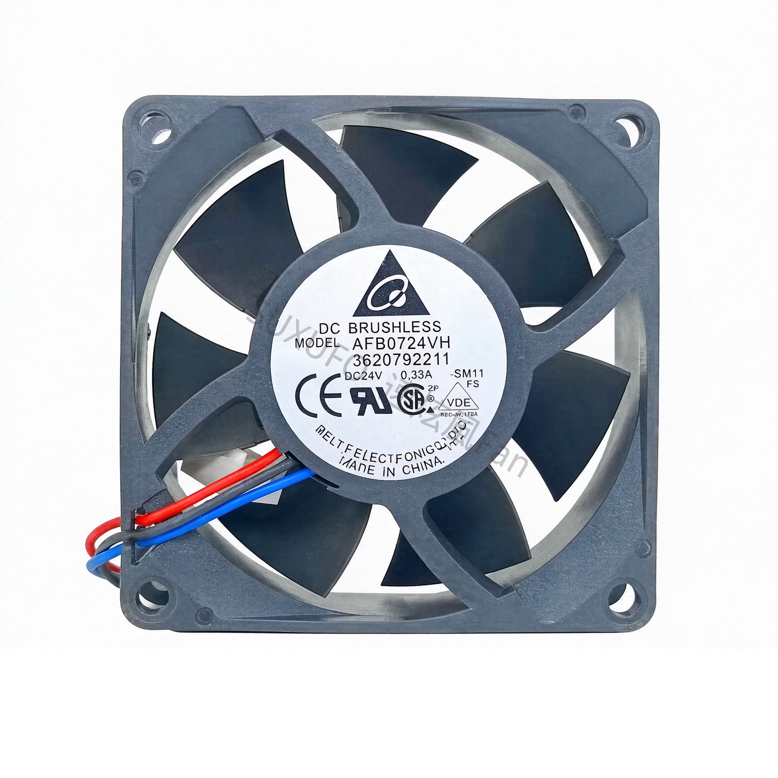 台达 AFB0724VH 7025 24V 0.33A 7CM/厘米变频器工控电源散热风扇
