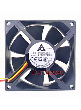全新 AFB0824SH 8025 24V 0.33A 8cm厘米滚珠轴承 变频器散热风扇