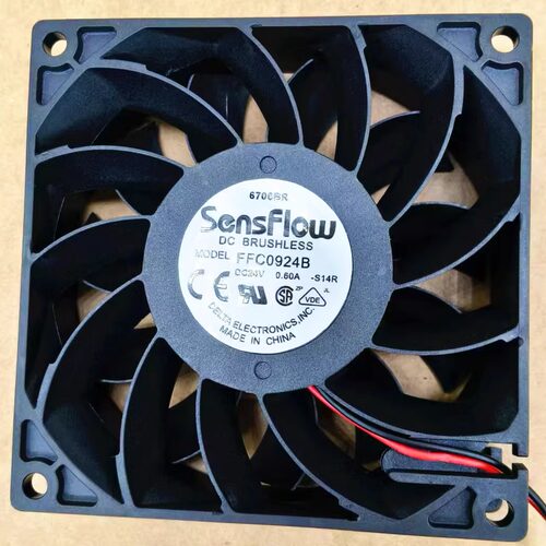 SensFlcw全新FFC0924B 24V 0.60A 9225 9.2cm厘米 大风量散热风扇