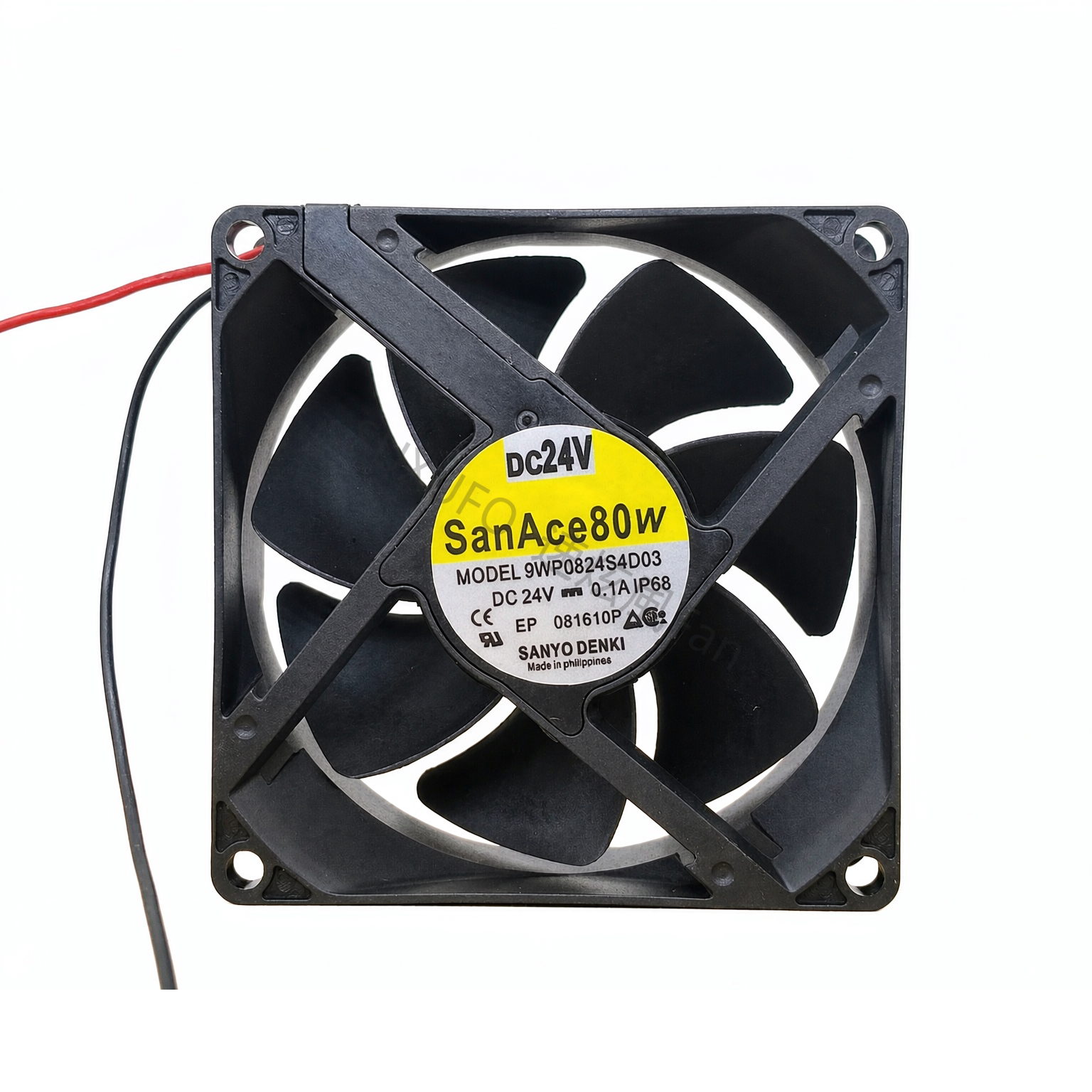 全新SanAce80w 9WP0824S4D03 24V 0.1A ip68防水8025 8cm散热风扇