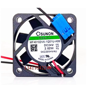 A99 1Q01U DC24V 2.02W 变频器散热风扇 全新SUNON 4CM MF40102VX