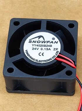 全新SNOWFAN YY4020B24B 24V 0.13A 滚珠轴承 4cm 变频器散热风扇