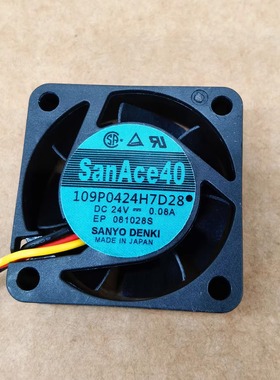 全新原装 三洋SanAce40 109P0424H7D28 24V 0.08A 4015变频器风扇