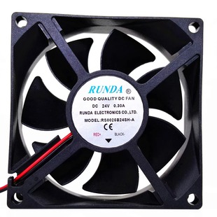變頻器散熱風扇 RUNDA潤達 8025 8cm 0.30A RS8025B24SH 24V