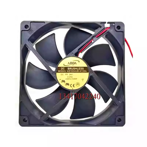 全新/ADDA 12CM AD1224UB-A72GL 12025 24V 0.25A 变频器散热风扇