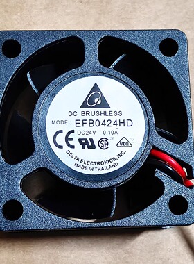 全新台达 EFB0424HD 24V 0.10A 4020 4CM厘米 2线 变频器散热风扇