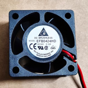 全新台达 EFB0424HD 24V 0.10A 4020 4CM厘米 2线 变频器散热风扇
