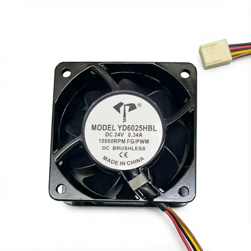 全新YD6025HBL 24V 0.34A 10000RPM 4线PWM 金属边框 6cm散热风扇