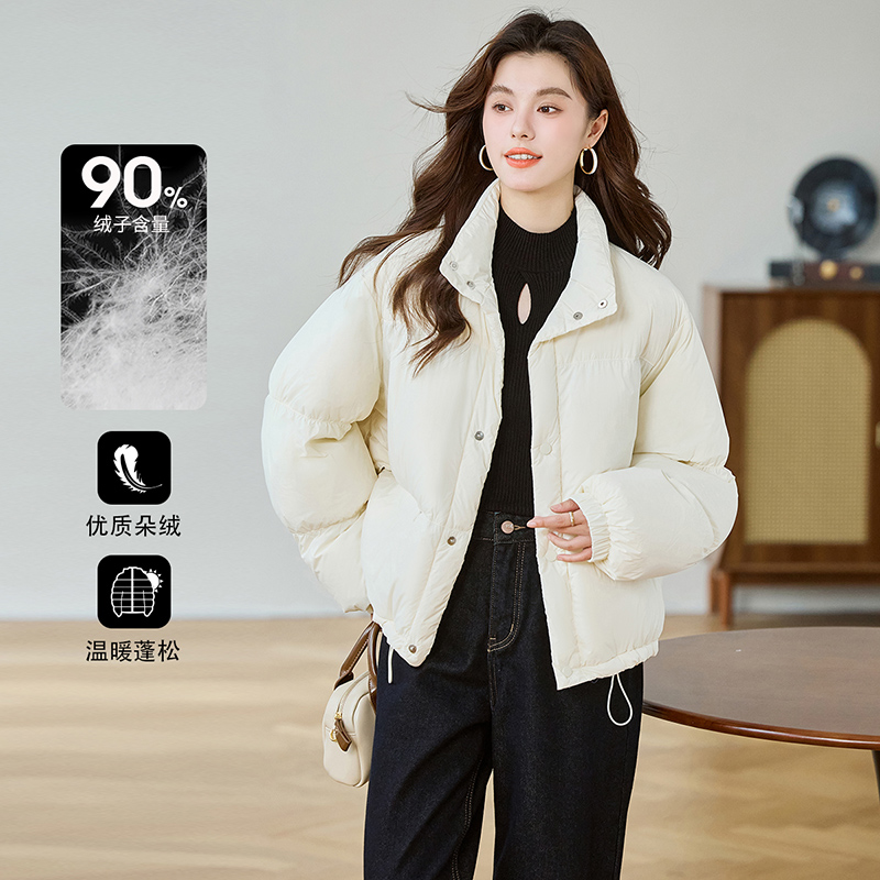 3SS设计师款短款立领羽绒服