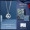 S925 "Blue Eucalyptus and Bird" Necklace-Certificate-Joint Gift Box