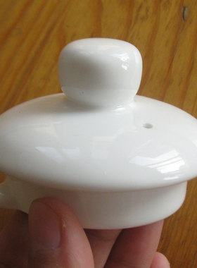 茶壶盖单盖水壶盖子陶瓷壶盖耐高温配件带把好拿圆形冷热配盖有绳