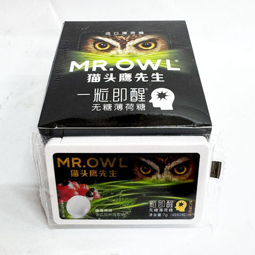 韩国进口猫头鹰先生无糖薄荷糖