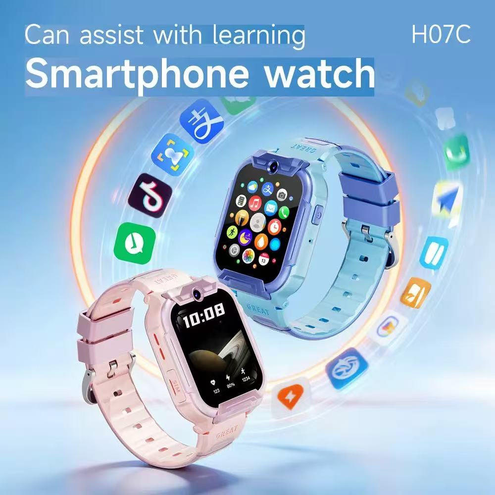 4G跨境儿童智能电话手表学生智定位防水通话视频震动港澳台欧亚非