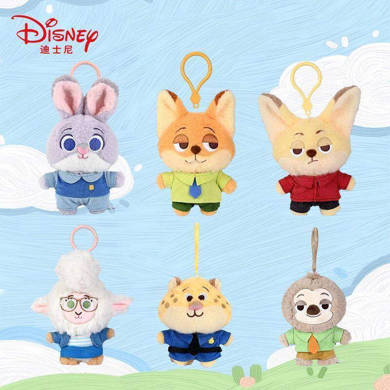正版疯狂动物城兔子朱迪挂件尼克玩偶可爱包包挂饰公仔情侣挂件