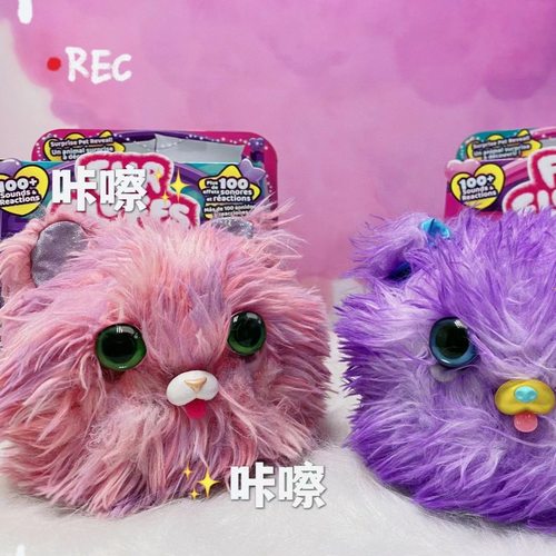 惊喜茸毛宠儿魔法毛绒公仔玩偶电子宠物狗狗猫咪儿童女孩礼物