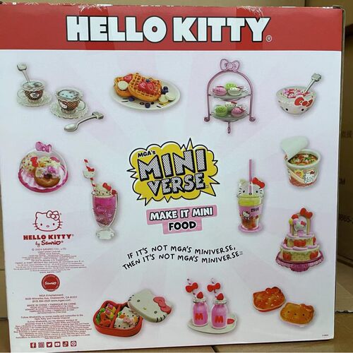 Miniverse三丽鸥hellokitty迷你厨房球微缩盲盒DIY美食玩具515722