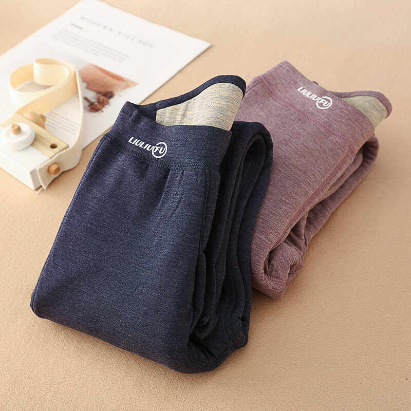 陆陆福儿童蚕丝棉裤加厚保暖裤