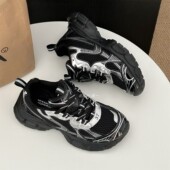 男鞋 网面老爹鞋 情侣同款 厚底休闲运动鞋 2026年春季 女鞋 新款