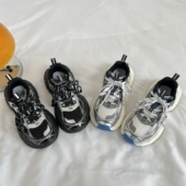 新款 港风网面厚底老爹鞋 女2025秋季 ins潮小众情侣休闲运动鞋 男鞋