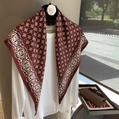 通用 四季 三角屁帘封腰几何黑白格纹丝巾围巾女士韩版 百搭领巾新款