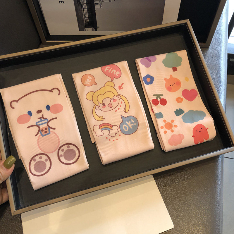 2022年夏季减龄卡通遮阳防晒冰丝袖套高弹力开车护臂防紫外线冰袖