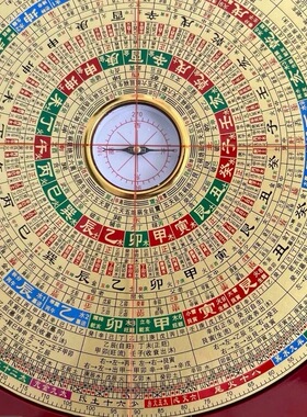 万福堂专业级罗盘8寸23层高精准