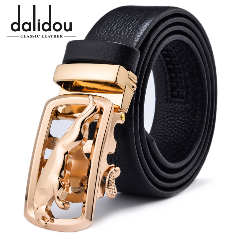 捷豹自动扣中年商务风男士皮带