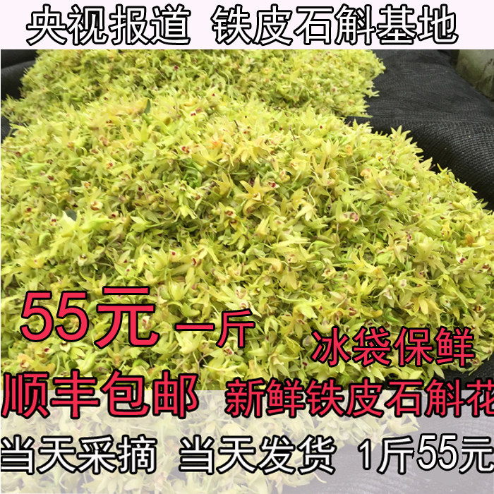 顺丰包邮铁皮石斛鲜花干花茶高山生态雁荡山鲜条枫斗苗非霍山干花
