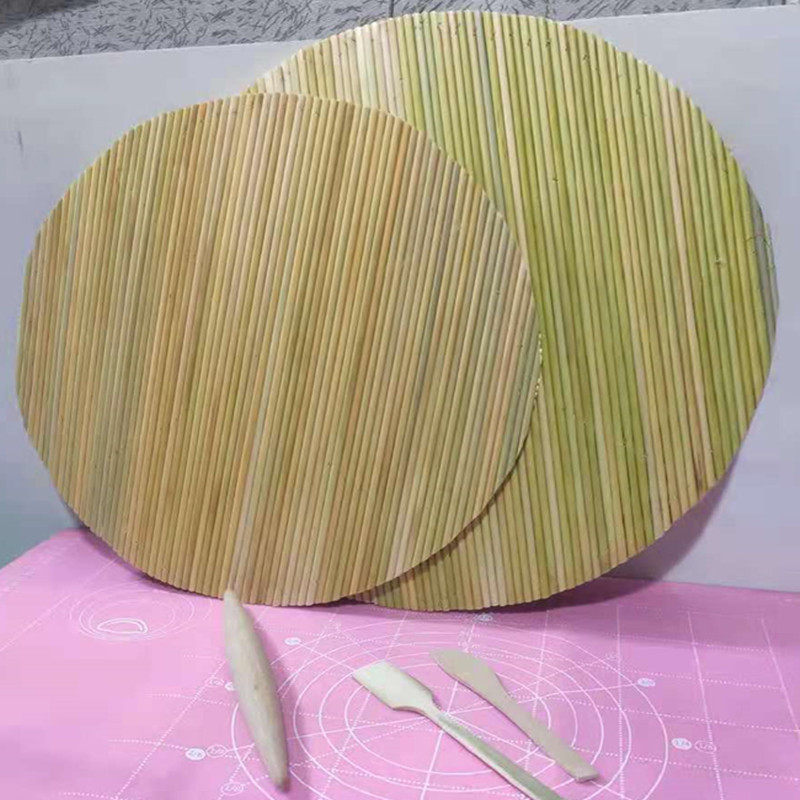 饺子帘 天然高粱杆 农家纯手工缝制圆形盖帘饺子帘饺子盘篦子盖垫